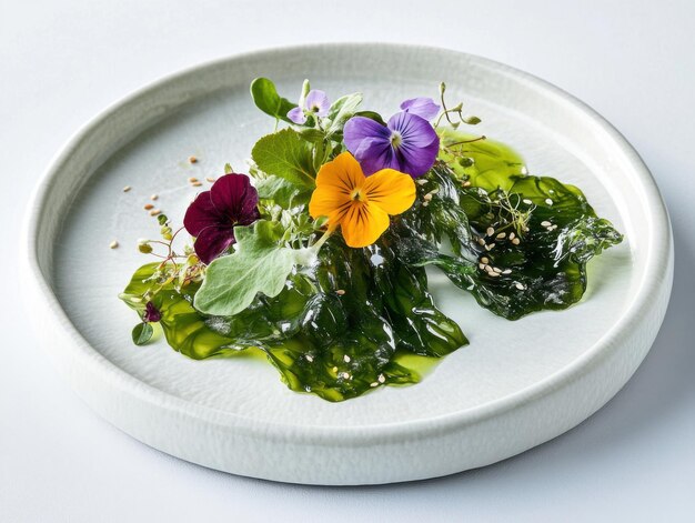 Farfurie cu preparat culinar colorat